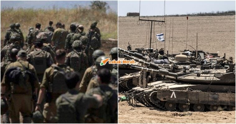 tentera israel angkat kaki