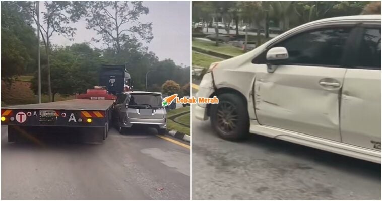 treler langgar kereta rnr