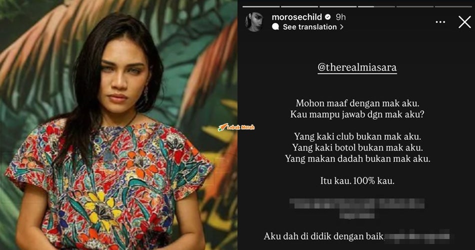 "Yang kaki club bukan mak aku, yang kaki botol bukan mak aku. Itu kau. 100% kau"- Puteri Balqis