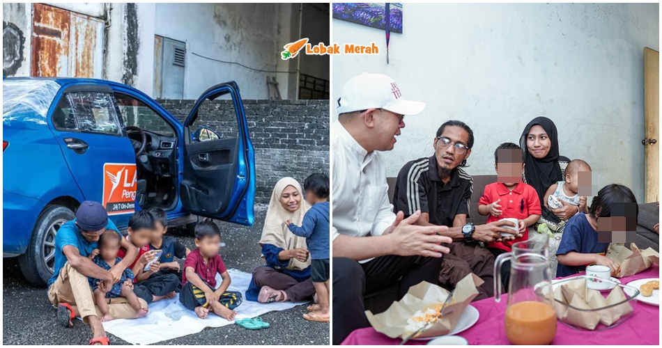 Pernah Viral Satu Keluarga Duduk Dalam Kereta, Bapa 5 Anak Kini Bangkit, Punyai Kerja Gaji RM 5K Sebulan
