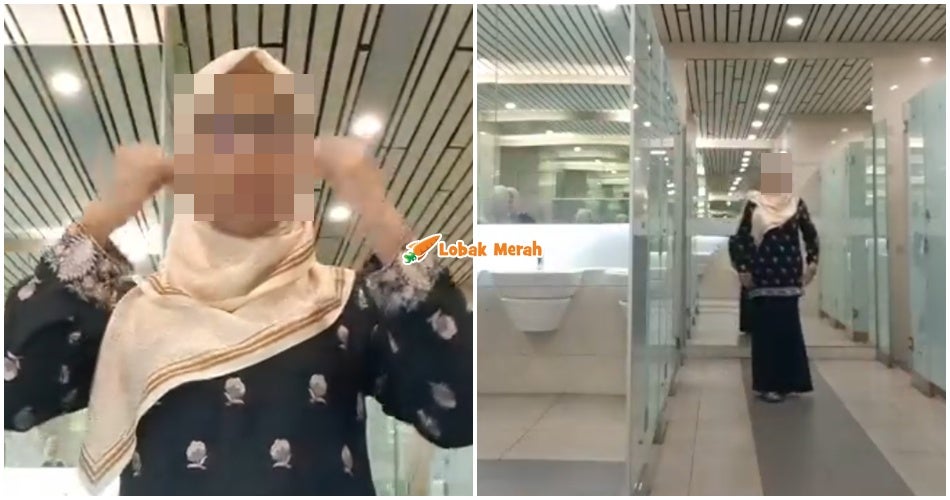 “Melampau” – Lelaki Berpakaian Lengkap Seperti Wanita Dipercayai ‘Catwalk’ Dalam Tandas Perempuan
