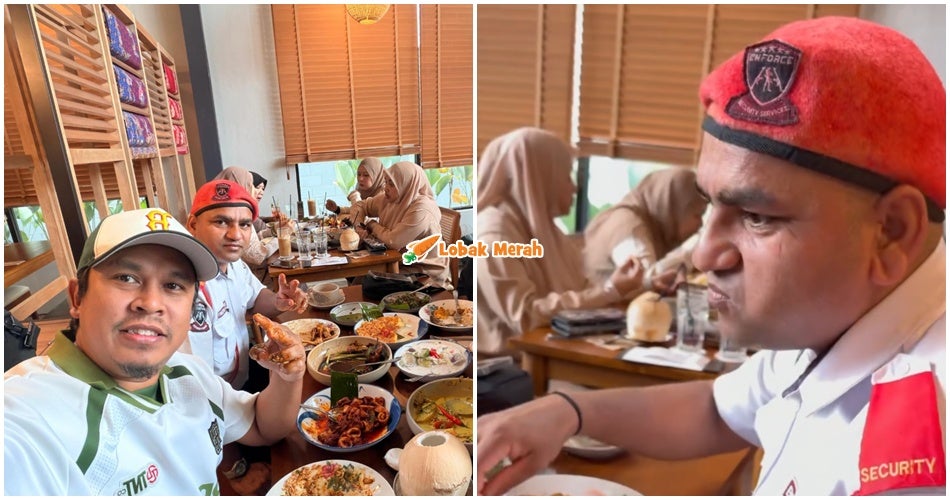 “Aku nak menyamar jadi cleaner la” – Guard Depan Premis Bertuah Dapat Makan Di Rembayung