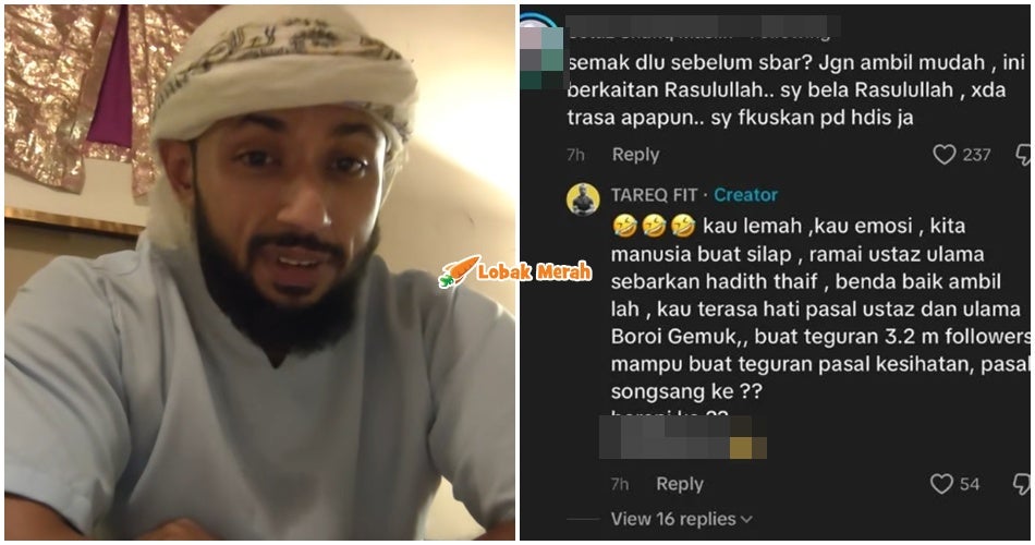 "Kau terasa hati?" - Kecoh! Tareq Fit 'Bertegang Urat' Dengan Agamawan Di TikTok?