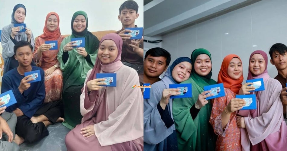 Tidak Berpeluang Ke Sekolah Kerana Tiada IC, Penantian 7 Beradik Untuk Miliki Kad Pengenalan Akhirnya Berakhir