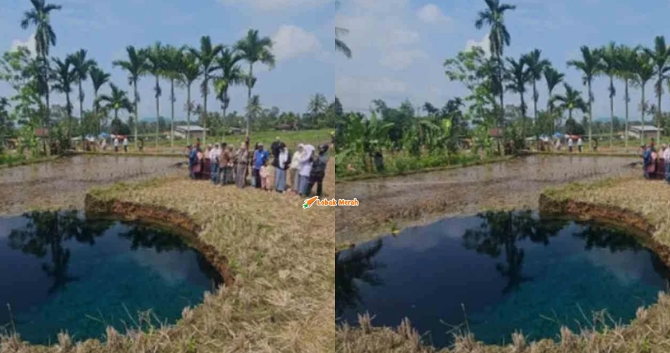 Kejadian Lubang Benam Di Sumatera Barat, Ramai Kunjungi Lokasi ‘Sinkhole’ Untuk Ambil Air