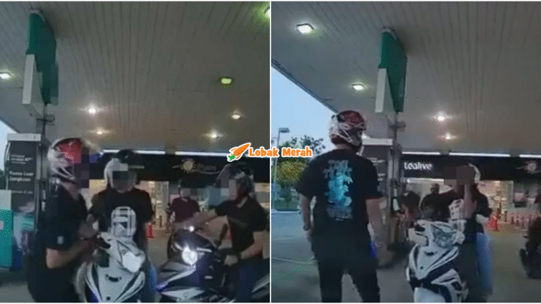 Polis Tampar Penunggang Motosikal