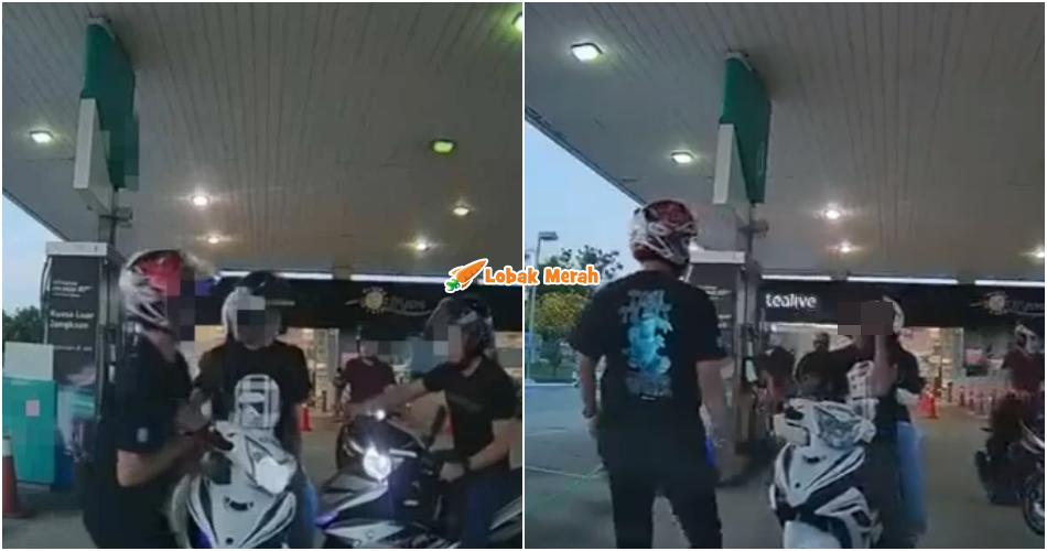 Anggota Polis Tampar Penunggang Motosikal Di Stesen Minyak Kini Disiasat PDRM