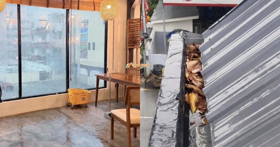 “Air bukan masuk melalui cermin”- Restoran Rembayung Bocor Ketika Hujan Lebat, Ini Penjelasan Daripada Kontraktor