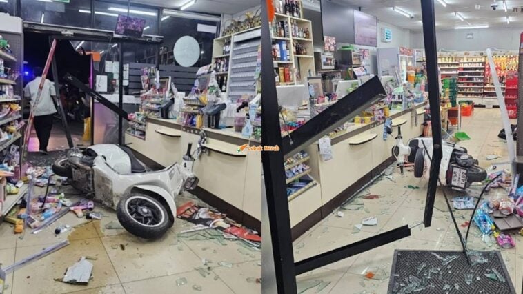 Rempuh Pintu Kaca Kedai