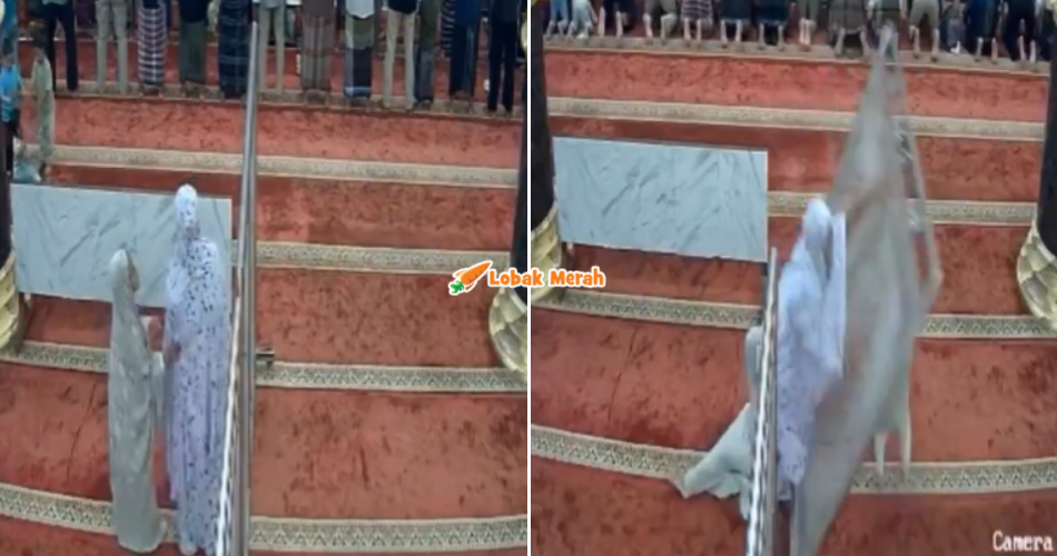 “Sakit hati seorang ibu” – Viral Insiden Penghadang Masjid Jatuh Timpa Budak, Ibu Mangsa Beri Penjelasan