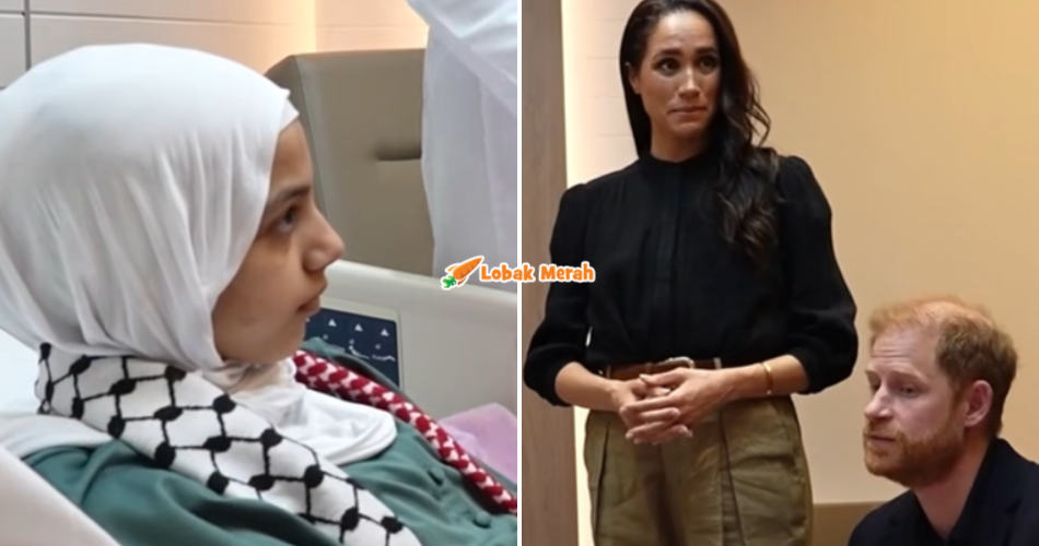 Harry & Meghan Raih Pujian Melawat Maria, Remaja 14 Tahun Mangsa B*m Gaza
