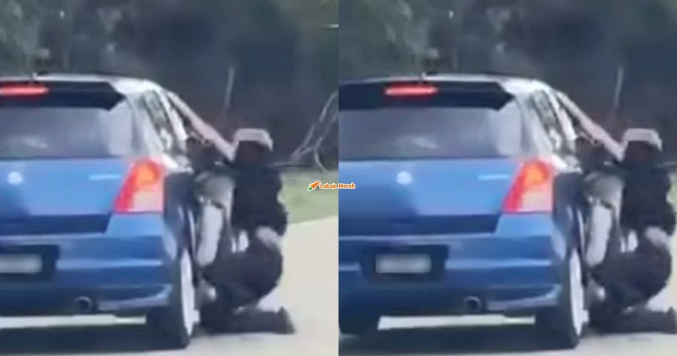 Berpaut Pada Kereta Bekas Isteri Yang Sedang Bergerak, Seorang Lelaki Ditahan Polis