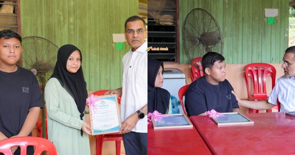 2 Anak Mangsa Tragedi Kebakaran Di Raub Terima Pencen Penakat PERKESO