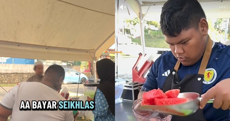 Remaja Disleksia Jadi Tumpuan, Jual Jus Tembikai Dengan Konsep ‘Bayar Seikhlas Hati’