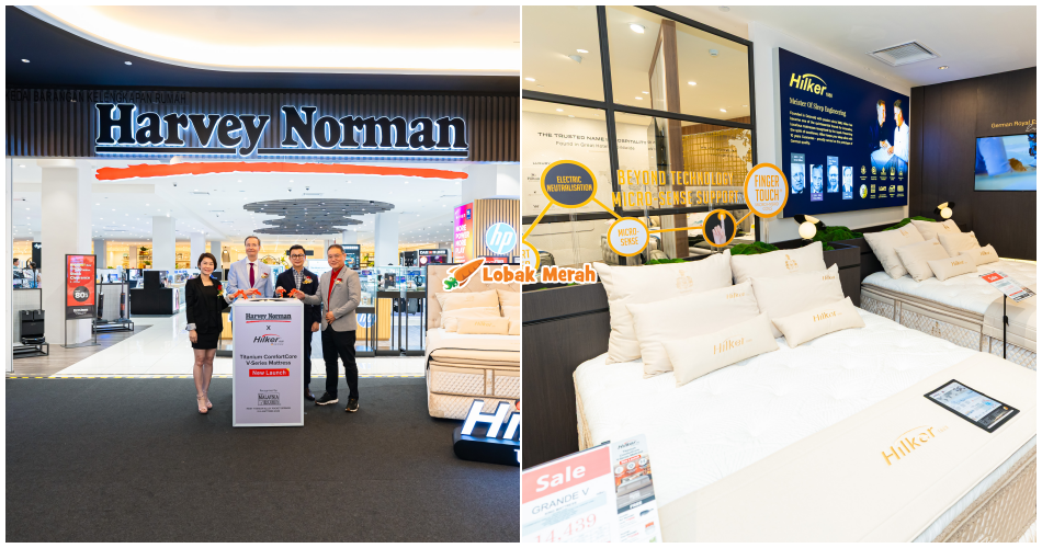 Harvey Norman Lancar Tilam Hilker V-Series Di Malaysia, Siap Ada 10,000 Spring & Teknologi Dari Jerman
