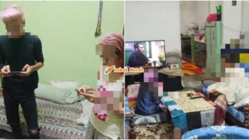 Dicekup Khalwat Warnakan Rambut