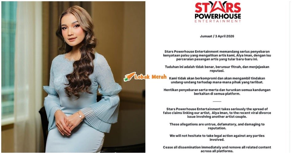 Dituduh Jadi Punca Pasangan Artis Bercerai, Pihak Pengurusan Alya Iman Tampil Beri Respon