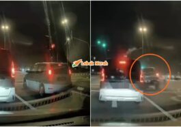 Kereta Dilanggar Di Lampu Isyarat