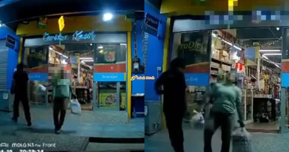 Lelaki Tumbuk Wanita Di Depan Pasar Raya Ditahan Polis