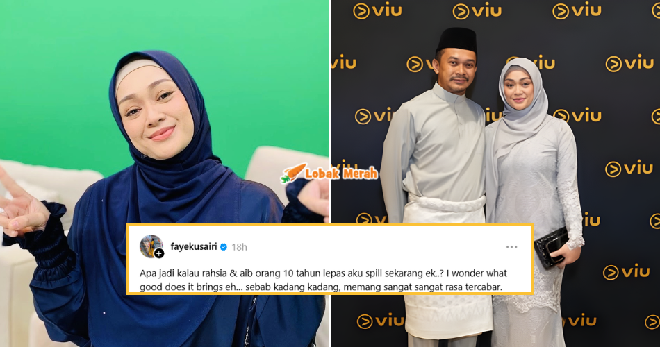 “Apa jadi kalau aku spill sekarang?” – Luahan Faye Kusairi Buat Ramai Tertanya-Tanya?