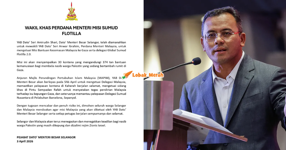 “Tugasan mencabar & penuh risiko” – MB Selangor Ketuai Delegasi Global Sumud Flotilla 2.0, Bawa Amanah PM Ke Gaza