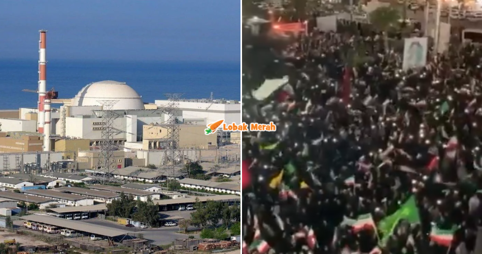 “Inilah rupa keberanian” – Rakyat Iran Berhimpun Di Bushehr, Tetap Teguh Walaupun Diancam Serangan Nuklear