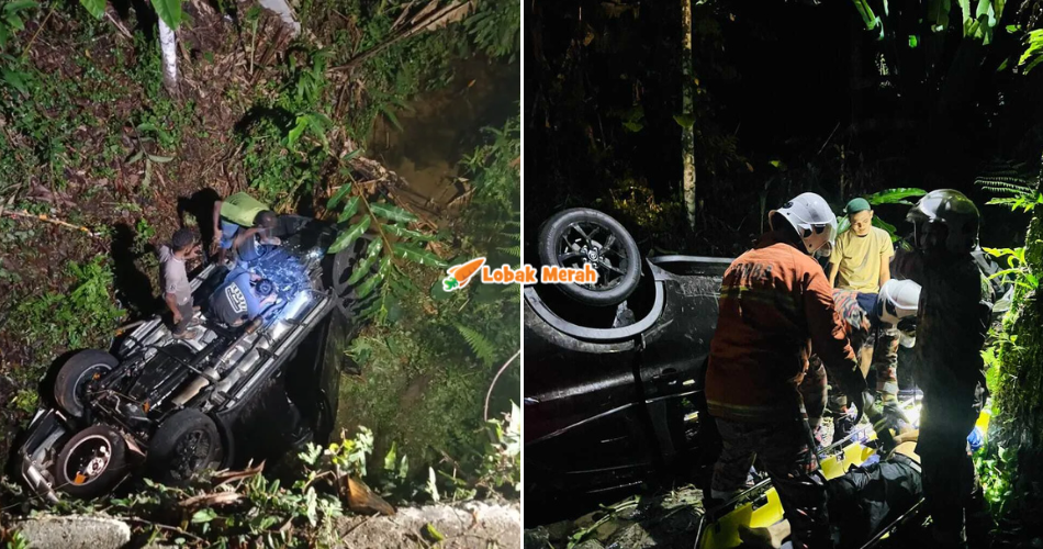 Niat Ziarah Kematian Berakhir Tragedi: Bapa Maut, 5 Ahli Keluarga Cedera SUV Jatuh Gaung Di Cameron Highlands