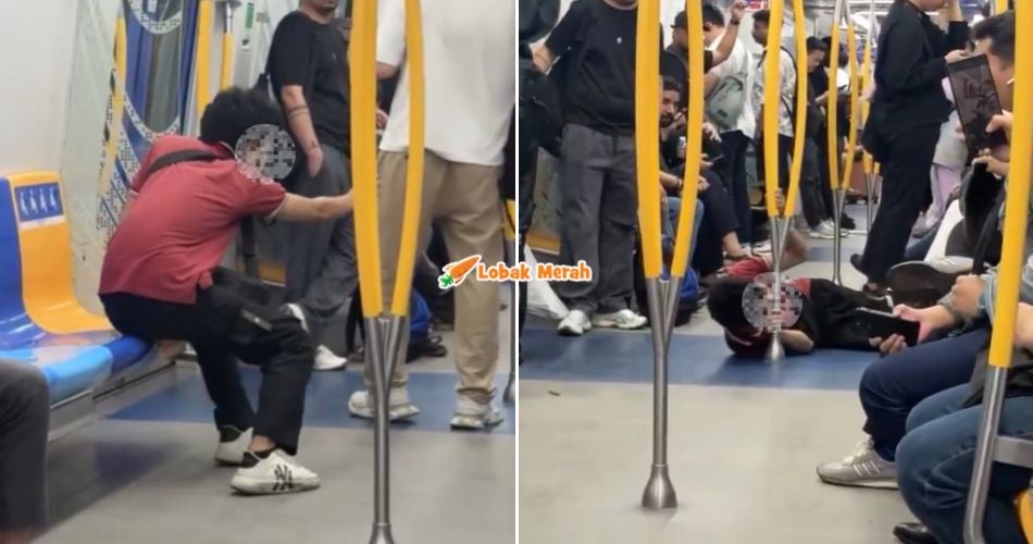 “Kenapa dengan dia?” – Lelaki Berkelakuan Aneh Dalam MRT Buat Ramai Risau