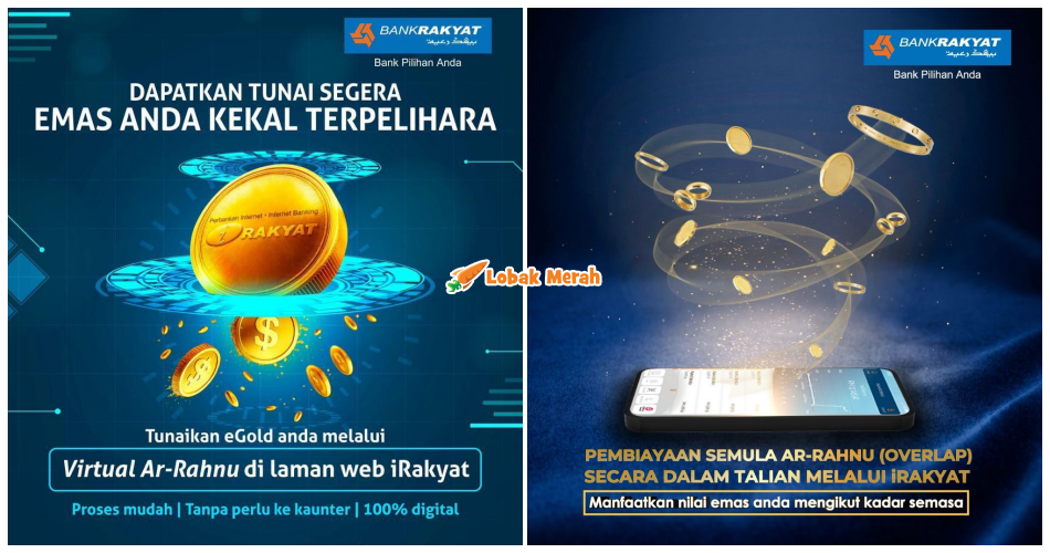 Bank Rakyat Perkenal Ar-Rahnu Digital, Gadai Emas Kini Boleh Buat ‘Online’