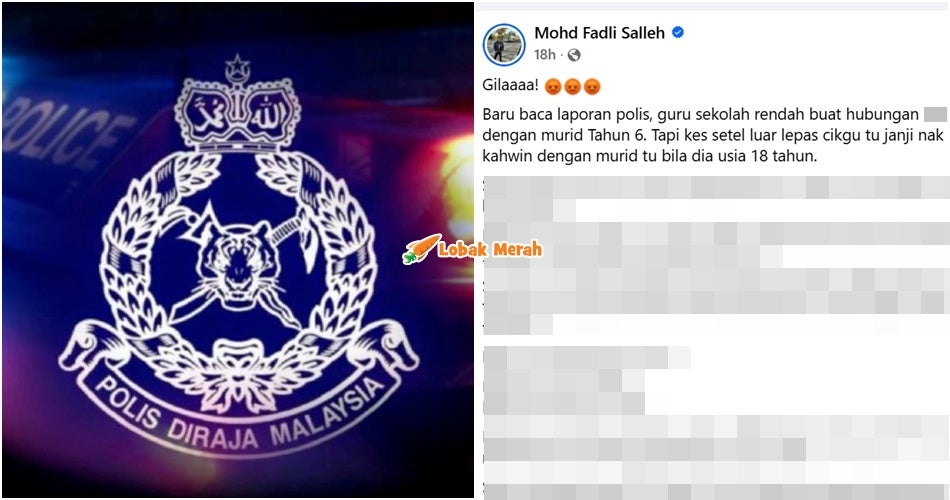 Tular Dakwaan Kes Gangguan S*ksual Terhadap Murid 12 Tahun Di Johor, Guru Terbabit Ditahan Polis