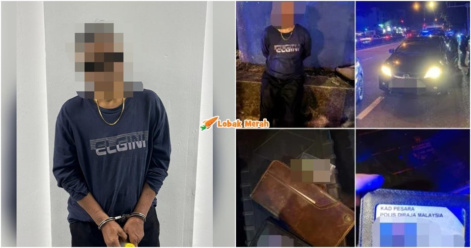 Pesara Polis Wanita Sanggup Lari Dari Pemeriksaan Sejauh 50KM, Kantoi Bawa D*dah