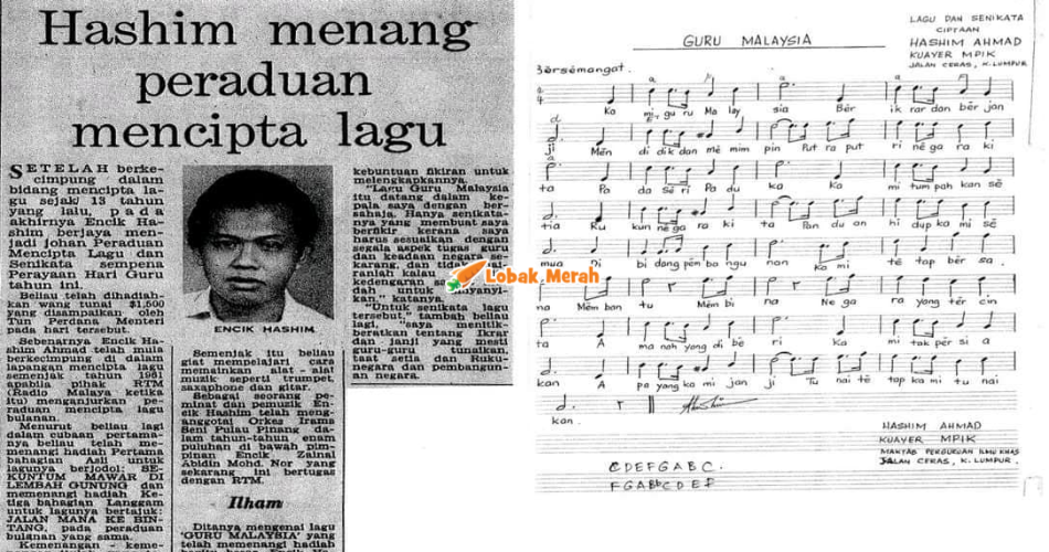 Dulu Menang RM1,500, Kini Lagu ‘Cikgu Hashim’ Jadi Simbol Hari Guru Malaysia
