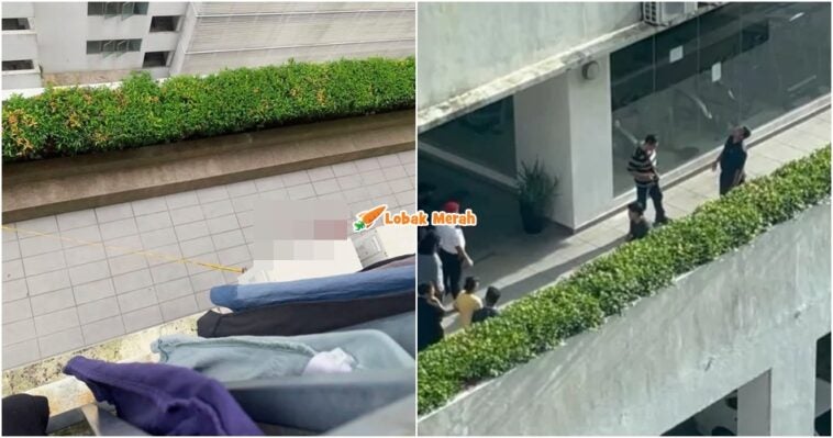 2 Beradik Jatuh Tingkat 12