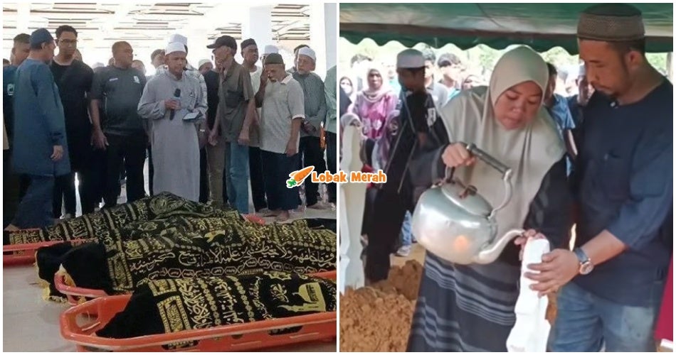 Imam Tak Tahan Sebak Sebelum Solatkan Jenazah 4 Sekeluarga Mangsa Nahas Simpang Renggam