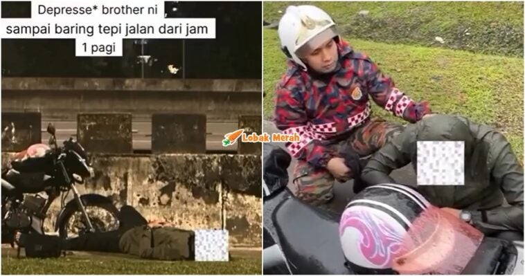 Lelaki Baring Tepi Lebuh Raya Sejak 1 Pagi