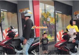 Lelaki Tengking Isteri Depan Anak Restoran Makanan Segera
