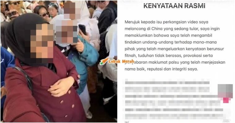 Pelancong Wanita Tular Di China