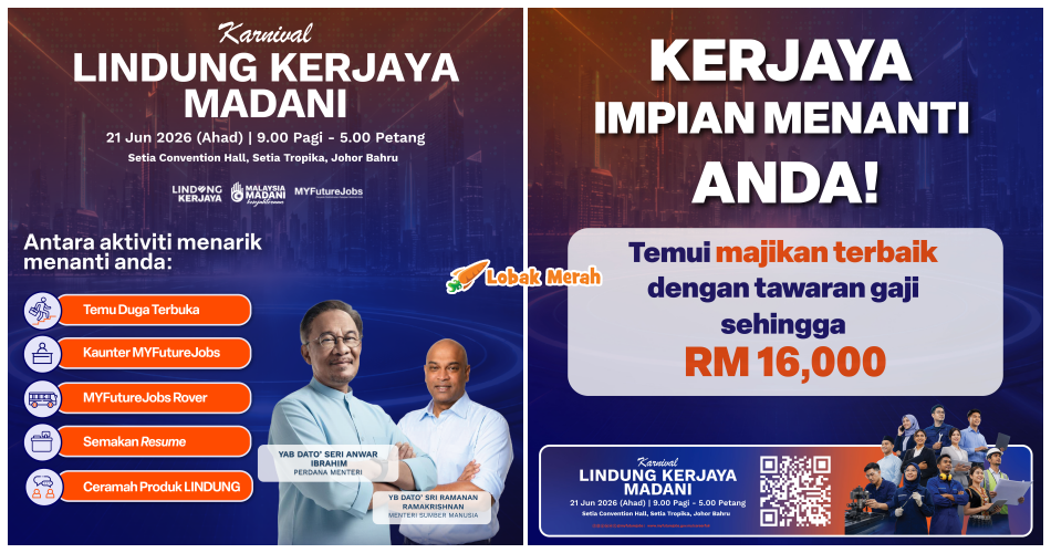 Lebih 2,000 Peluang Kerjaya Menanti Rakyat Johor Sempena Karnival Lindung Kerjaya MADANI Anjuran PERKESO