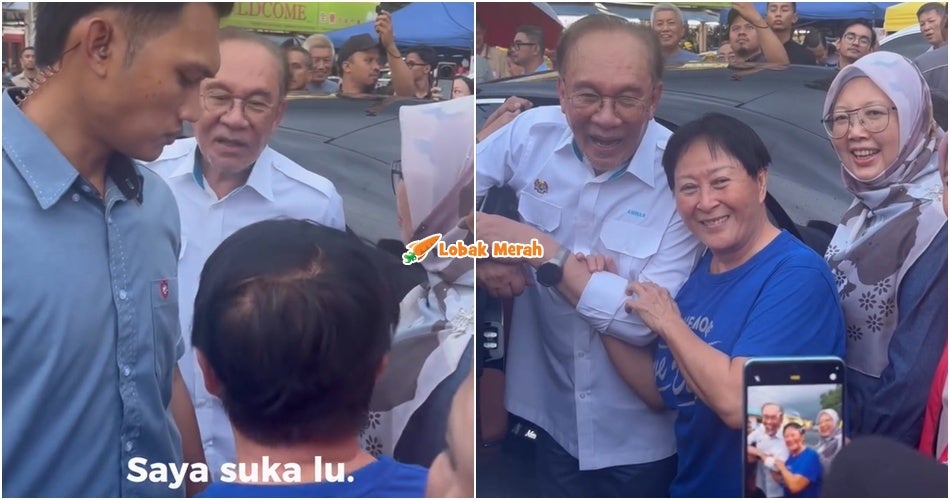 “Saya suka lu” – Gelagat Aunty Cina Teruja Jumpa PMX Cuit Hati Netizen
