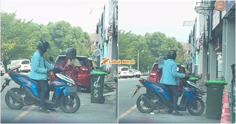 Anak Tarik Tudung Ibu Depan Pejabat Zakat