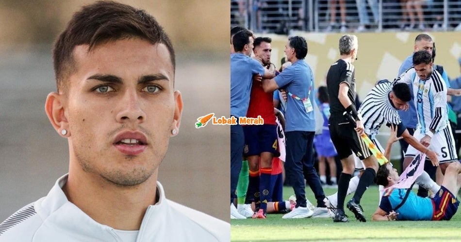 [VIDEO] Leandro Paredes Dilayangkan Kad Merah, Gara-gara Cuba Cek*k Pemain Lepas Wisel Penamat