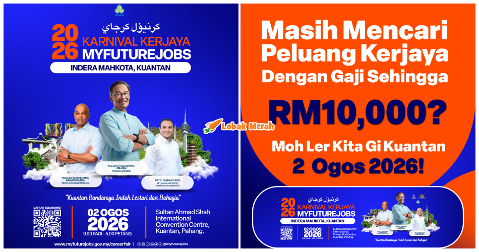 Karnival Kerjaya MYFutureJobs Indera Mahkota Tawar 6,000 Peluang Kerja Buat Anak Pahang