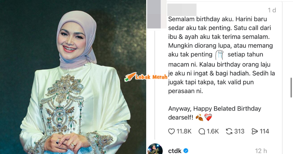 “Tukar persepsi tu…” – Sedih Tak Dapat Ucapan Birthday Dari Ibu Bapa, Gadis Ini Dapat ‘Wish’ Dari Siti Nurhaliza!
