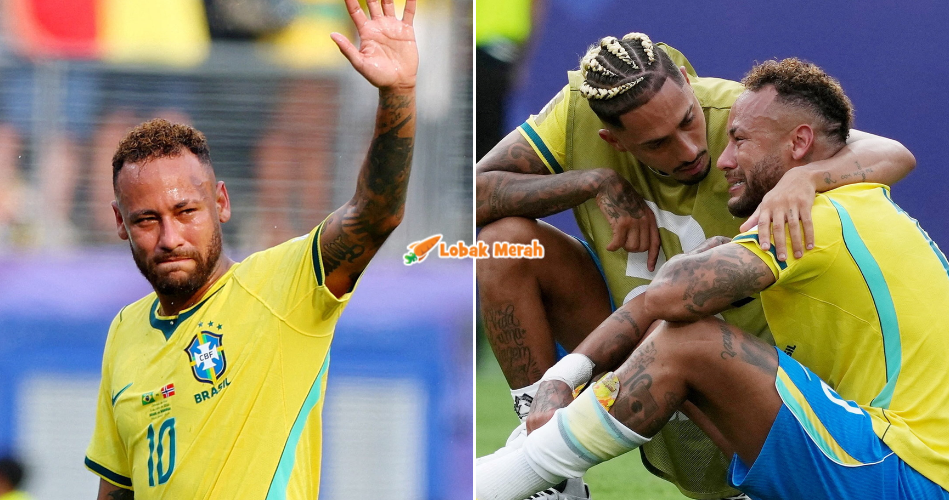 Terduduk & Menangis Selepas Wisel Dibunyikan, Neymar Umum Persaraan Dari Skuad Brazil