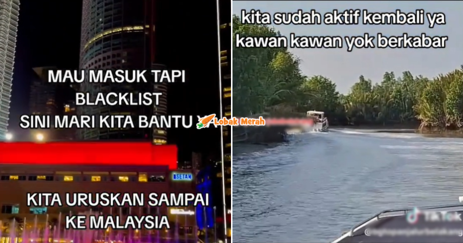 “Mau masuk tapi blacklist…” – Akaun TikTok Didakwa Bawa PATI Indonesia Ke Malaysia Naik Speedboat?
