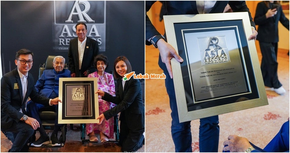 “70 tahun bersama” – Tun Mahathir & Tun Hasmah Diiktiraf Pasangan Pertama Bekas Ketua Kerajaan Masih Hidup Di Asia