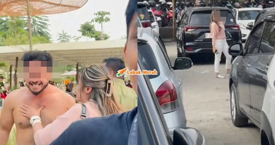 Tak Puas Hati Isteri Ditegur Cop Parking, Lelaki Sado Lucut Baju Ajak Bergaduh