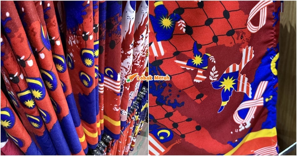 “Kesilapan pembekal” – Isu Bintang Tak Cukup Bucu Pada Tudung Jalur Gemilang, Mydin Mohon Maaf
