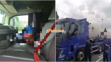 Pemandu Lori Tertidur Rupanya Meninggal Dunia