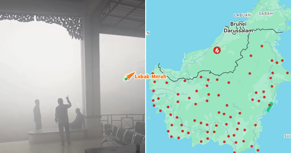 “Hampir satu pulau” – Viral Video Jerebu Teruk Di Kalimantan, Kuching & Serian Antara Terjejas